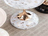 Mermaid Tail End Coffee Table Round Side Table, Modern Metal Pedestal Table, Minimalist Accent Table W2664P232838