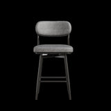 360 &deg Rotating Bar Chair Bar Stool bar stools set of 2 piece set with leather cushions and iron W1727P251186