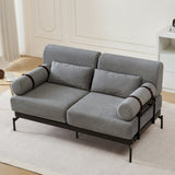 Modern Loveseat Sofa 59" Sofa Couch 2-Seater Sofa with Flexible USB Ports , Unique Cylindrical N719P290584E
