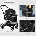 ZUN Dog Stroller /small animal cage/Pet cages （Prohibited by WalMart） 01247172