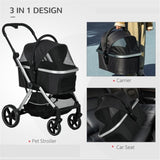 ZUN Dog Stroller /small animal cage/Pet cages （Prohibited by WalMart） 01247172