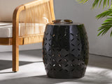 12" Accent Side Table, Cylindrical Design End Table for Living Room, Family Room, or Entryway, 06358658