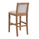 30.5 Inch Height Bar Stools set of 2, Rubber wood Frame,fabric Sponge cushion and Upholstered N780P192217N