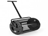 27"16" Lawn Fertilizer Spreader with Diamond Mesh Clump-Free Garden Compost Spreader - Black 02053492