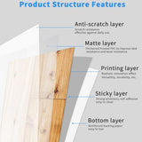 40 Pcs Self-Adhesive Wood-Look Flooring With Realistic Wood Grain Flooring ,Durable And Easy DIY 87202939