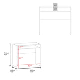 Estill Desk in melamine with storage B128P227642