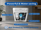 Smart Toilet With Bidet Built In Tank, One-piece Bidet Toilet Seat, Auto Flush, Auto W3598P573064