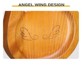 16-String Lyre Harp for Beginners, Angel Wing Design, Sapele Wood, Natural Wood Color, Portable Harp 66826435