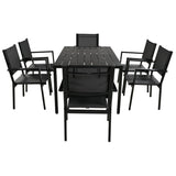 ZUN High-quality Steel Outdoor Table and Chair Set, Suitable for Patio, Balcony, Backyard. 52937466