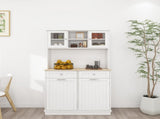 67.7" Tall Kitchen Can Storage Cabinet with 3 Adjustable Shelves, 2 Drawers and 1 Tilt Out W282P182326