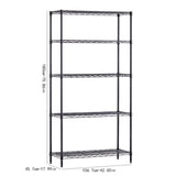 ZUN Wire Shelving Metal Storage Rack Adjustable Shelves, Standing Storage Shelf Units for Laundry W2822P192388