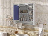 3-in-1 Bathroom Mirror Cabinet, 36-inch Wall Mounted Medicine Cabinet with Adjustable Shelf & Soft N710P358618K