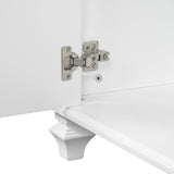 36" Bathroom Vanity with Sink, White Vanity Cabinet with Flip-Out Drawer, 3 Drawers, 2 Soft-Close N725P283623K