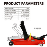 Floor Jack, 2 Ton Low Profile Floor Jack, Heav yDuty Steel Racing Floor Jack with Single Piston 40758372