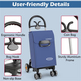 Blue Folding Shopping Cart 27888926