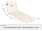 Outsunny Foldable Lounge Chair Cushion Set of 2, UPF50 230gsm Olefin and 25D High-Density Foam, W2225P485598