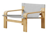 Detachable and washable Oak Accent Chair Wide Armrest Mid-Century Lounge Chair Linen Fabric Armchair W2336P251804