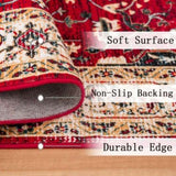 Area Rug 6x9 Vintage Bohemia Large Persian Non-slip Washable Rug For Room Kitchen Bedroom W2907P265126