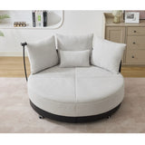 52.75'' Oversized Round Swivel Chair,360&deg Swivel Chair, Couples W1628P218357