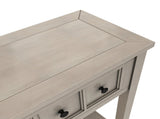Rustic Entryway Console Table, 60" Long Sofa Table with two Different Size Drawers and Bottom Shelf 30833518