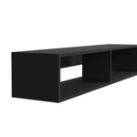 ZUN Warrior 59" Floating Tv Stand with Two open shelves, media compartments and cable management B070P224232