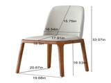 Dining Chairs Set of 2, Modern PU Leather Dining wooden Legs for Living Kitchen Dining Room 66322903