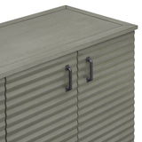 TREXM Sideboard with 4 Door Large Storage Buffet with Adjustable Shelves and Metal Handles for GL-WF310444AAE