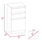 ZUN Cambridge Three Drawers Dresser B128P148680