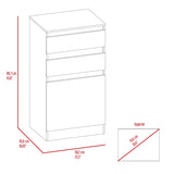 ZUN Cambridge Three Drawers Dresser B128P148680