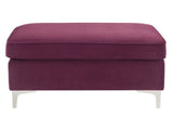 Burgundy Rectangle Ottoman B062P185665