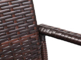 2pcs High Bar Chair Brown Gradient 79570616