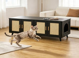 Wooden Cat Box Cabinet 38341841