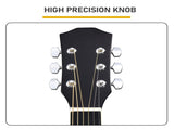41" Acoustic Guitar for Beginners Adults, Dreadnought Cutaway Basswood Folk Guitar with Gig Bag & 15396249