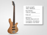44 Inch GIB 4 String H-H Pickup Laurel Wood Fingerboard Electric Bass Guitar 82198369