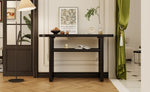 ZUN TREXM Elegant Minimalist Console Table with Rounded Edges and Sturdy Shelf Design for Entryway, N715P195554B