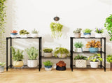 3-Tier Industrial Bookshelf with Anti-Falling Guardrails, 33 LBS Per Shelf Storage Organizer - Black 20988810