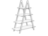 Solid bamboo wood oxford Aframe ladder display bookshelf 84863618