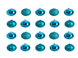 Teal Plastic Holiday Christmas 3" Shatterproof Ornament Set, 20 Count 72173625