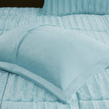 Full/Queen Faux Fur Comforter Mini Set B03597227