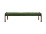 50.25 Inch Upholstered Long Bench, Modern Dining Bench with Soft Chenille Fabric &Rubber Wood Legs W2671P458751