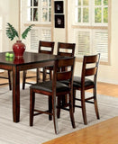 ZUN Dark Cherry Set of 2pcs Counter Height Dining Chairs Bold & Sturdy Design Chairs Dining Room B011P237465