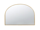 33" x 31" Arched Decorative Accent Mirror with Iron Gold Frame, Wall Deor for Bathroom, Bedroom, W2078124338
