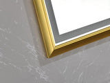 84 x 48 Inch LED Bathroom Mirror with Aluminum Frame, Wall Mounted Vanity Mirror, Anti-Fog, Memory, W2287P279338