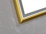 84 x 48 Inch LED Bathroom Mirror with Aluminum Frame, Wall Mounted Vanity Mirror, Anti-Fog, Memory, W2287P279338