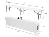 6FT Outdoor Courtyard Foldable Bench 80733827