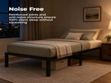 Metal Bed Frame 16 Inch Tall, Heavy Duty Sturdy Mattress Foundation, No Box Spring Needed, Easy to 06511645