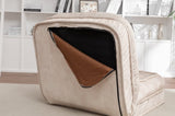 Upholstered Human Dog Bed for Adult & Pets,with 5 Adjustable Position &Massage Pillow, Bean Bag W1170P282474