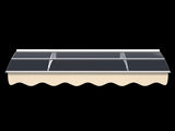 DA5934C Series Door Window Awning Canopy Made of 0.137Inch Thick Crystal Solid Polycarbonate Sheet W2205P179826