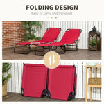 ZUN Folding Lounge Chairs / beach chair （Prohibited by WalMart） 70597101