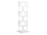 360&deg Rotating Bookshelf with Acrylic Plate, 6-Tier Tall, Floor Rack Simple Bookcase, Modern W409P167478